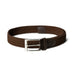 Braided Brown Canvas Belt Classy Leather Bags