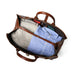 LuxeHide Brown Croco Pattern Duffle Classy Leather Bags
