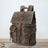 Men's Oil Wax Canvas Vintage Travel Backpack Social Buzz eSIMs