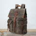 Men's Oil Wax Canvas Vintage Travel Backpack Social Buzz eSIMs