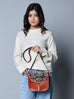 Astounding Ajrakh Ethnic Satchel Classy Leather Bags