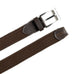 Braided Brown Canvas Belt Classy Leather Bags