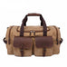 ROCKCOW Weekender Overnight Bag Canvas Genuine Leather Travel Duffel Tote AF14 RockCow Leather Studio