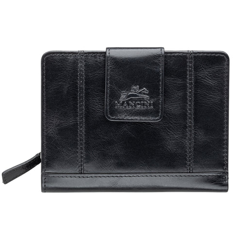 Mancini Ladies’ RFID Secure Medium Clutch Wallet