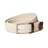 Cream & Brown Braided Canvas Leather Belt Classy Leather Bags