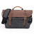 Waterproof Canvas DSLR Camera Bag Canvas Shoulder Camera Bag Messenger Bag QSM3032 RockCow Leather Studio