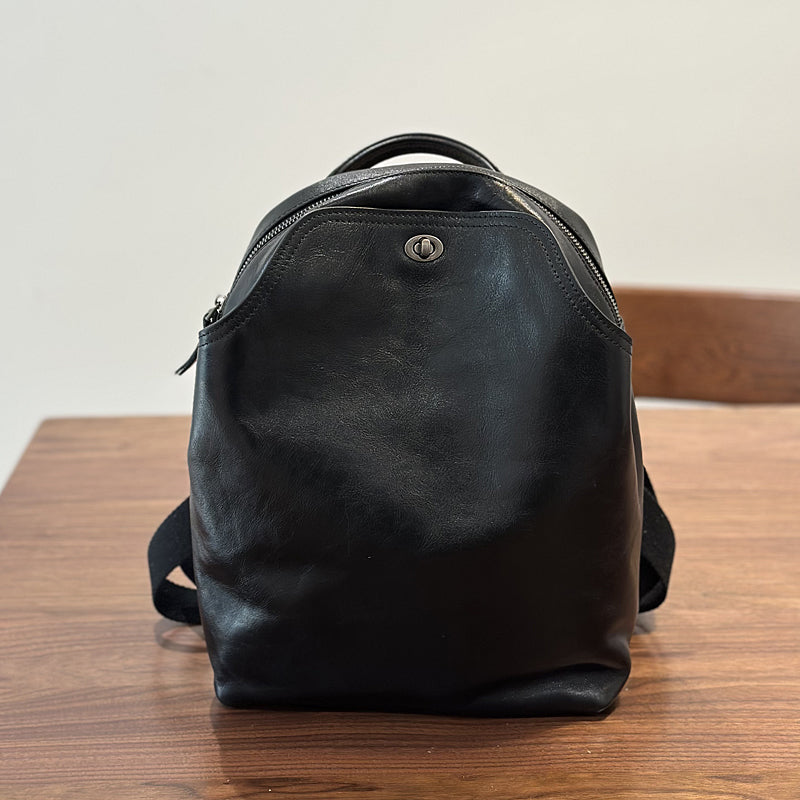 Full Grain Leather Women Backpack, Genuine Leather Mini Backpack, Best Leather Women's Backpack for School RockCow Leather Studio