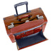 Mancini Leather Goods Deluxe Wheeled Catalog Case Mancini