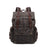 Outing Waxed Canvas Leather Backpack, Big Capacity Laptop Backpack, Vintage Waterproof Shoulder School Bag 5358 RockCow Leather Studio