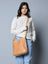 Serenity Everyday Crossbody Sling, Tan Classy Leather Bags