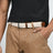 Cream & Brown Braided Canvas Leather Belt Classy Leather Bags