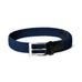 Braided Blue Canvas Belt Classy Leather Bags