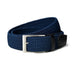 Braided Blue Canvas Belt Classy Leather Bags