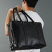 Dixon Black Buffalo Leather Laptop Briefcase Classy Leather Bags