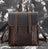 Crazy Horse Leather Backpack Laptop Backpack Travel Backpack Retro Shoulder Messenger Bag RockCow Leather Studio
