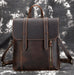 Crazy Horse Leather Backpack Laptop Backpack Travel Backpack Retro Shoulder Messenger Bag RockCow Leather Studio