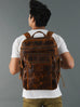 Alpha Caramel Buffalo Leather Travel Backpack Classy Leather Bags