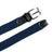 Braided Blue Canvas Belt Classy Leather Bags