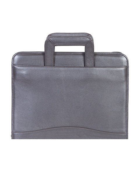 Scully Leather Soft Plonge Leather Zip Binder With Drop Handles Scully