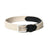 Cream & Black Braided Canvas Leather Belt Classy Leather Bags