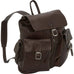 Piel Leather Large Buckle Flap Backpack