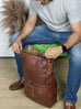 Ortiz Roll-Top Backpack- Vintage Classy Leather Bags