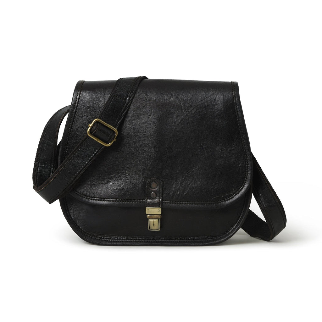 The Black Crossbody Classy Leather Bags