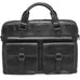 Mancini Buffalo Leather Briefcase with Dual Compartments for 15.6” Laptop Mancini