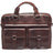 Mancini Buffalo Leather Briefcase with Dual Compartments for 15.6” Laptop Mancini
