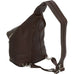 Piel Leather Three Zip Hobo Sling Bag