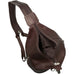 Piel Leather Three Zip Hobo Sling Bag