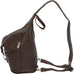 Piel Leather Three Zip Hobo Sling Bag