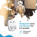 World-Way 13 Travel Adapter Kit | 2 USB + 2 US Outlets - Grounded (WPS-2B+ALL) Ceptics