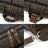 Crazy Horse Leather Duffle Bag Retro Large Capacity Tote Travel Bag Mens Weekender Overnight Bag RockCow Leather Studio
