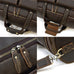 Crazy Horse Leather Duffle Bag Retro Large Capacity Tote Travel Bag Mens Weekender Overnight Bag RockCow Leather Studio