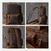 Men Retro Backpack Crazy Horse Leather Travel Backpack Laptop Backpack RockCow Leather Studio