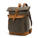 Backpack Crazy Horse Leather Leisure Travel Bag Men's Backpack Oil Wax Handheld Canvas Computer Social Buzz eSIMs