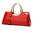 Fashionable Glossy Patent Leather Handbag for Brides Trendy Attic Store01
