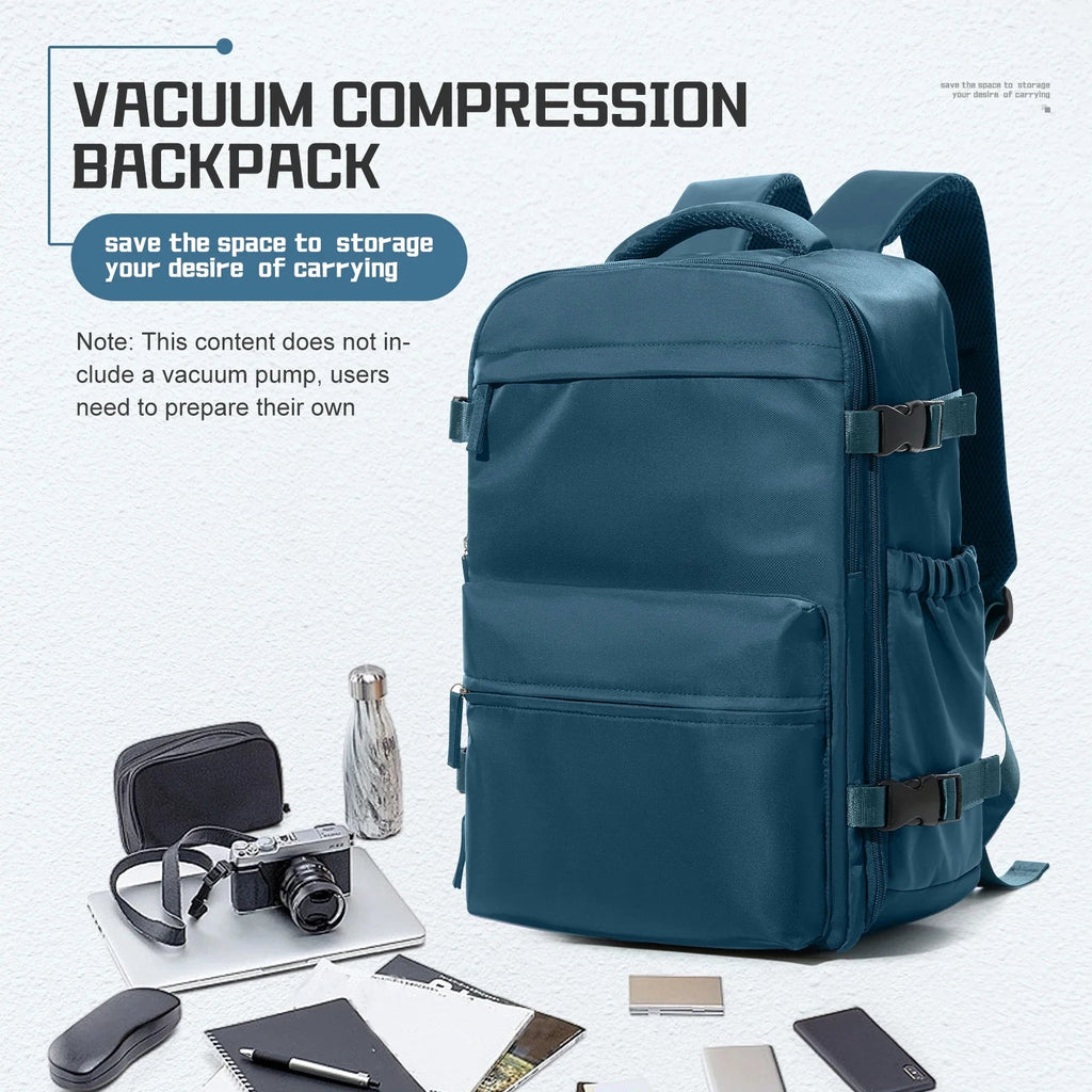 Ryanair Backpack Travel Cabin Airplane Backpack, Air Vacuum Compression Backpack, Women Men Backpack Business Laptop Bag Handbag Social Buzz eSIMs