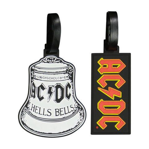 AC/DC Logo & Hells Bells Luggage Tag 2-Piece Set Ful Luggage