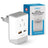 Switzerland Travel Adapter | Type J - USB-A & USB-C Ports + 2 USA Outlet (AP-11A) Ceptics