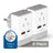 Israel, Palestine Travel Adapter | Type H - USB-A & USB-C Ports + 2 USA Outlet (AP-14) Ceptics