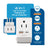 Israel, Palestine Travel Adapter | Type H - USB-A & USB-C Ports + 2 USA Outlet (AP-14) Ceptics