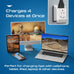 Israel, Palestine Travel Adapter | Type H - USB-A & USB-C Ports + 2 USA Outlet (AP-14) Ceptics