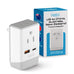 Australia, China Travel Adapter | Type I - USB-A & USB-C Ports + 2 USA Outlet (AP-16) Ceptics