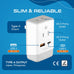 Japan, Philippines Travel Adapter | Type A - USB-A & USB-C Ports + 2 USA Outlet (AP-6) Ceptics