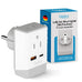 Europe (Schuko) Travel Adapter | Type E/F - USB-A & USB-C Ports + 2 USA Outlet (AP-9) Ceptics