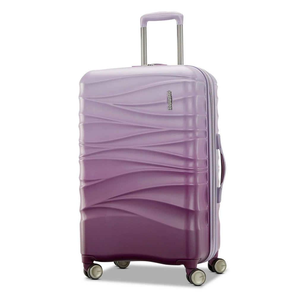 American Tourister Cascade Large Checked Hardside Spinner - LuggageDesigners
