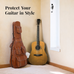 Personalized Leather Guitar Case Classy Leather Bags