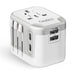 5 in 1 Universal Travel Adapter - 2 USB-A + USB-C - Max. 17W (3.4A) - White (UP-16KU-WH) Ceptics
